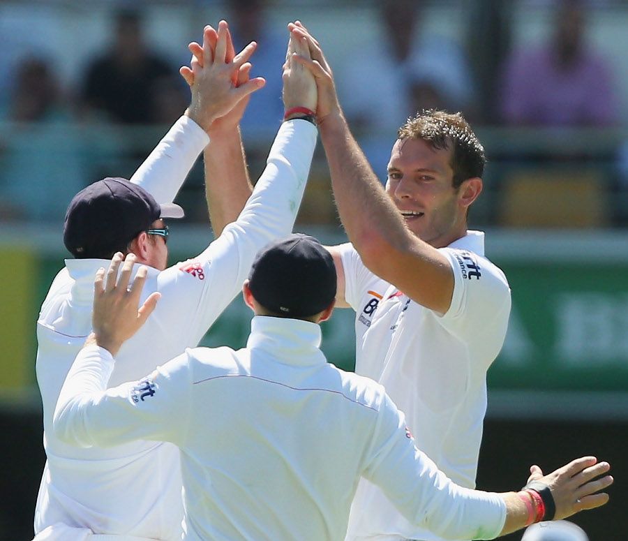 Chris Tremlett picked up his first Test wicket since July 2011