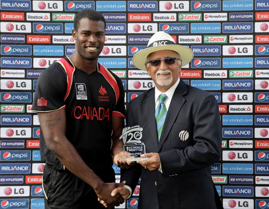 Jeremy Gordon receives the Man-of-the-Match award