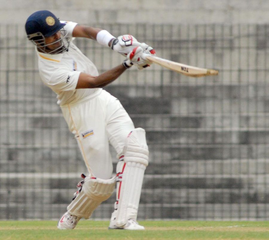 S Badrinath hits out during his 56 