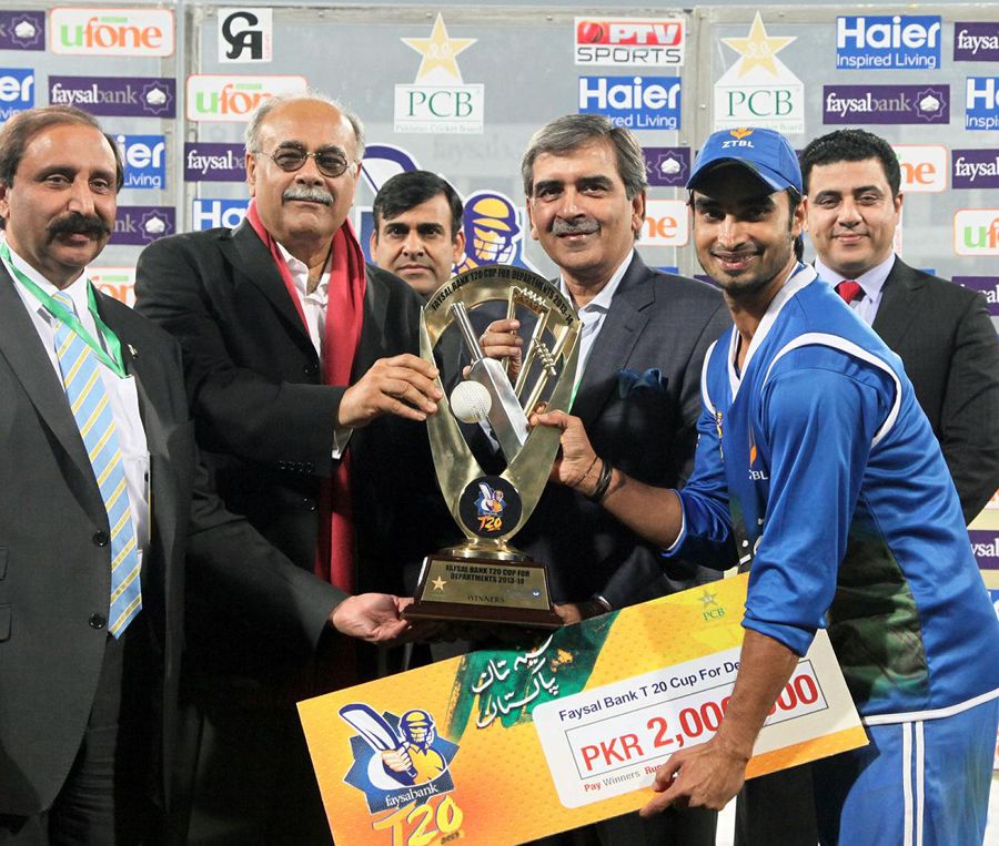 Imran Nazir collects the spoils after ZTBL cruised to victory in the Faysal Bank T20 Cup