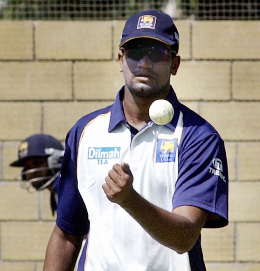 Nuwan Zoysa at a training session