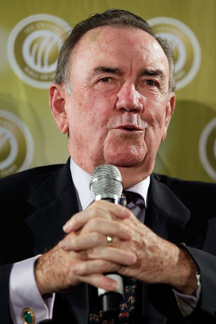 Bob Simpson at the ICC's Hall of Fame Induction