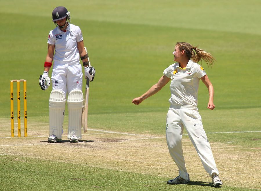 Ellyse Perry halted England's recovery by removing Arran Brindle