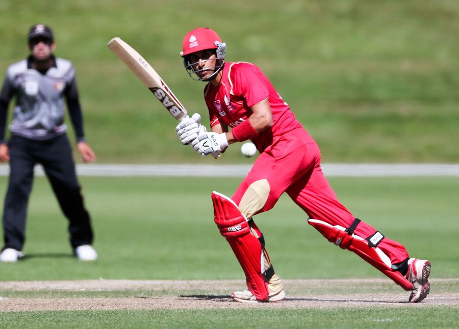 Jimmy Hansra flicks on his way to a century