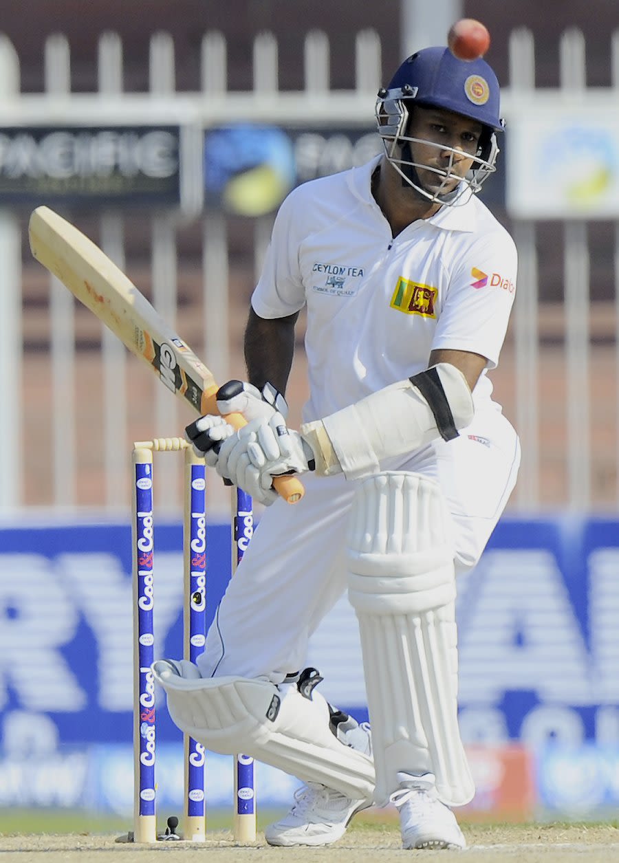 Prasanna Jayawardene avoids a short ball