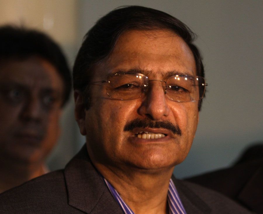 Zaka Ashraf talks to reporters in Lahore on Friday