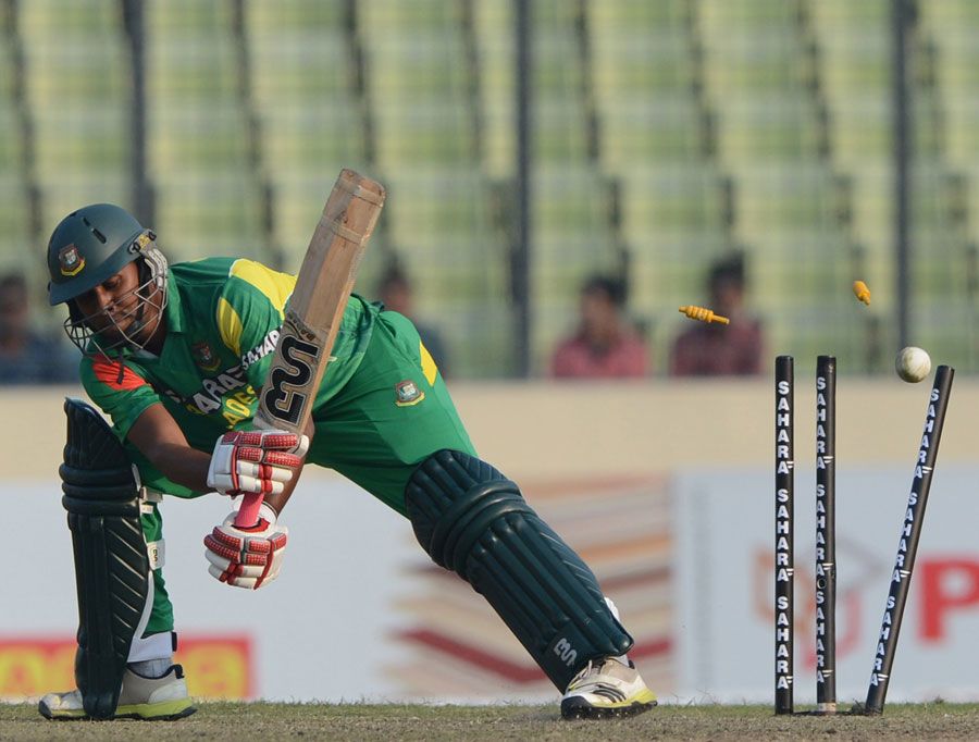 Sohag Gazi is bowled