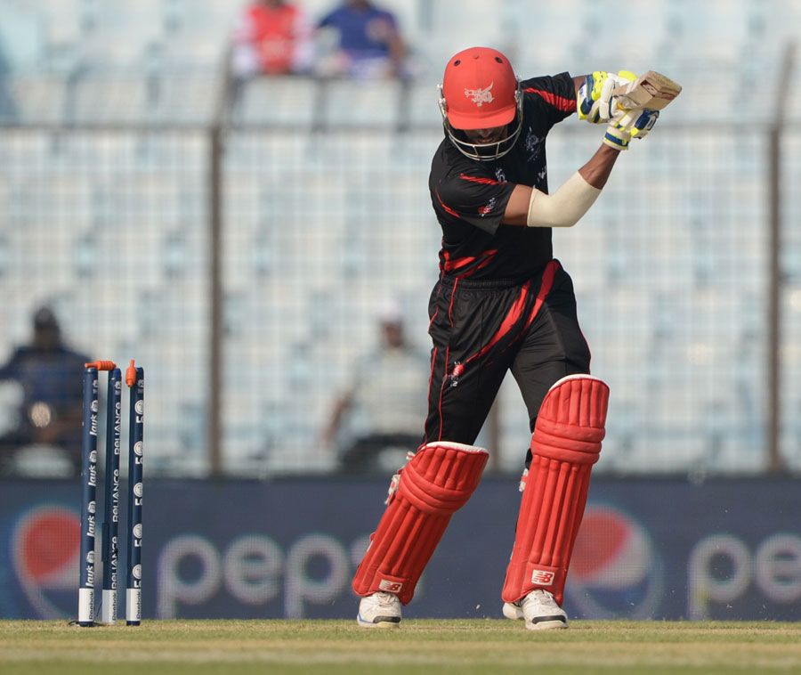 Irfan Ahmed was out for a second duck in as many games