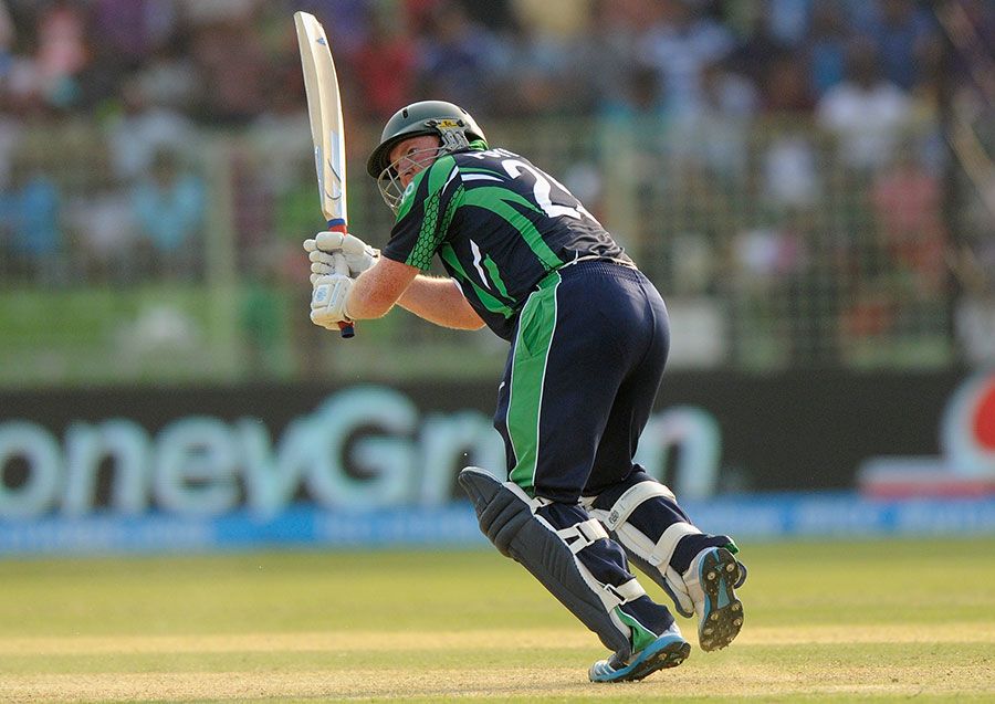 Andrew Poynter flicks the ball off his toes
