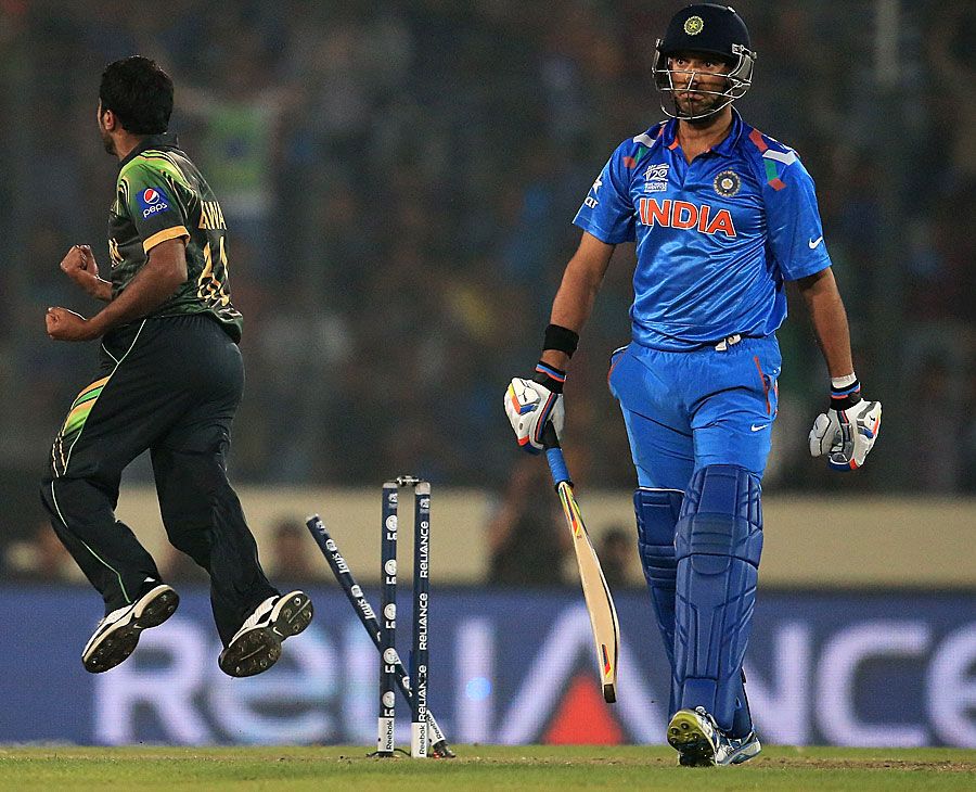 Bilawal Bhatti pegs back Yuvraj Singh's off stump