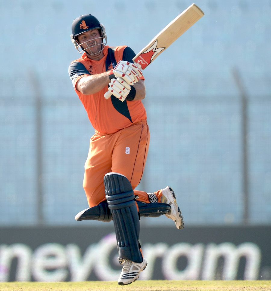 Michael Swart scored a useful 26 before being stumped off Nathan McCullum
