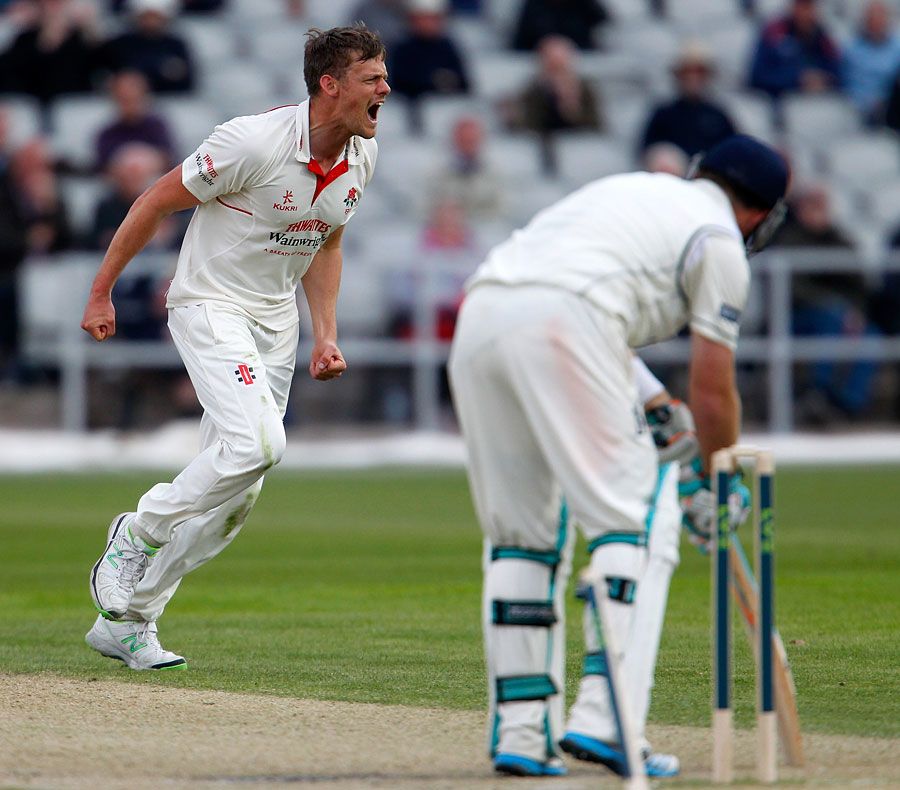 Ian Bell lost his leg stump too Wayne White