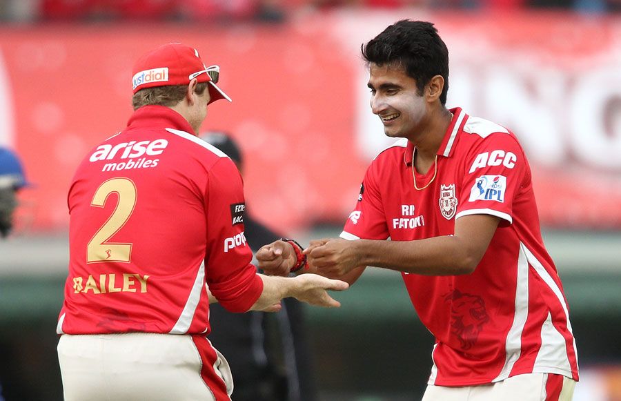 Karanveer Singh picked up the prized wicket of JP Duminy