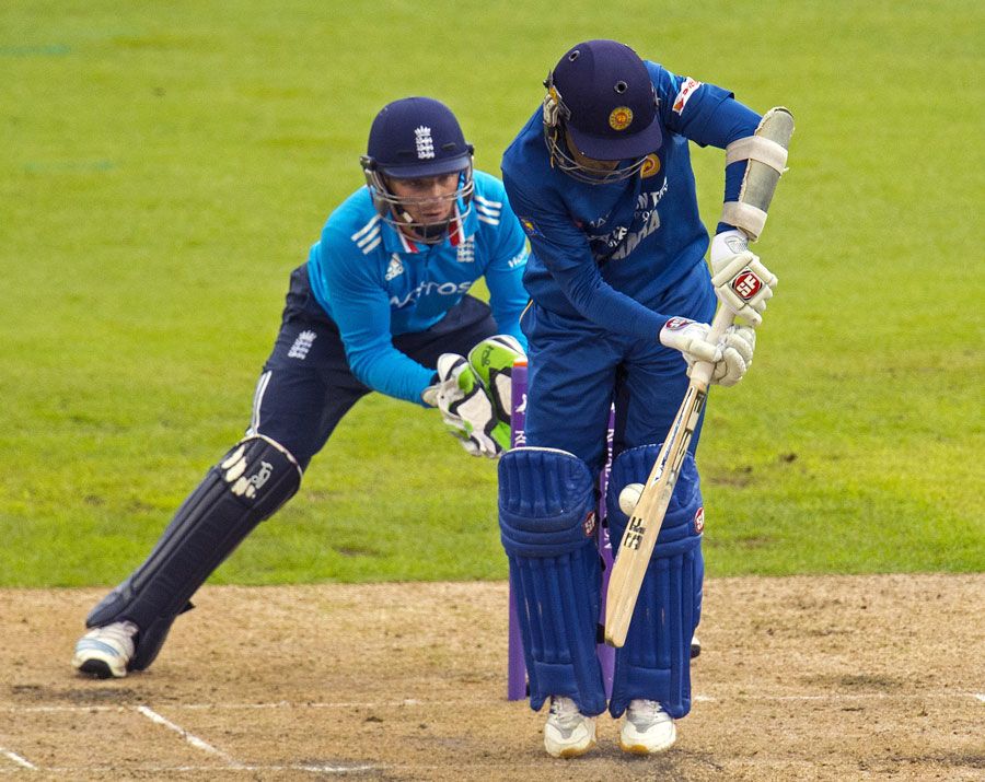 Mahela Jayawardene was lbw to James Tredwell