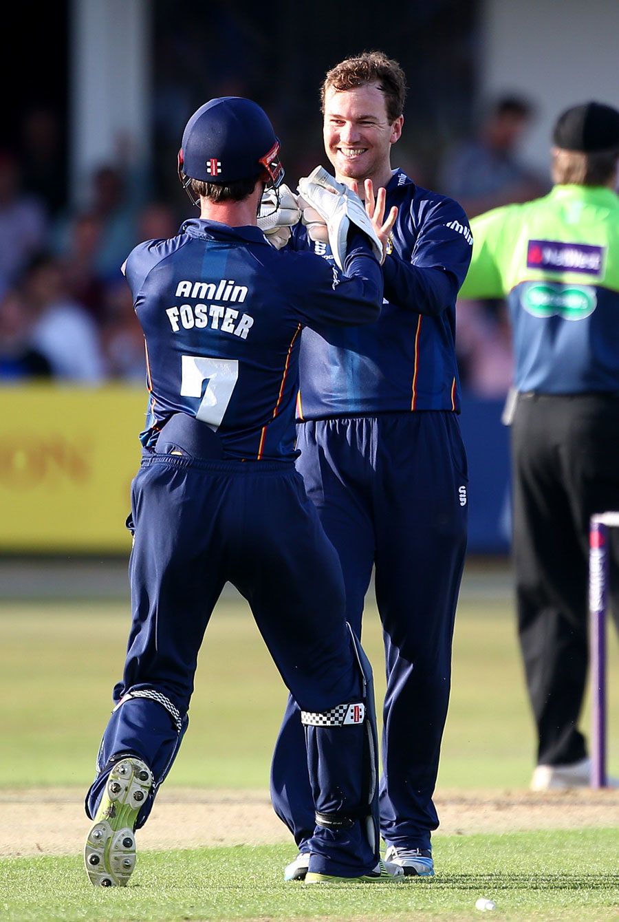 Tim Phillips had Kevin Pietersen stumped by James Foster