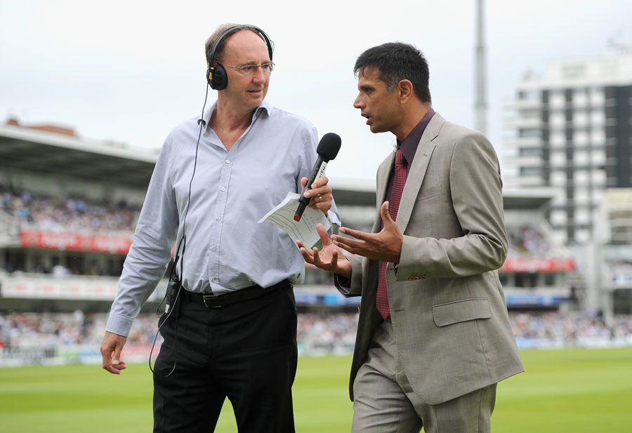 Jonathan Agnew and Rahul Dravid discuss the match on radio