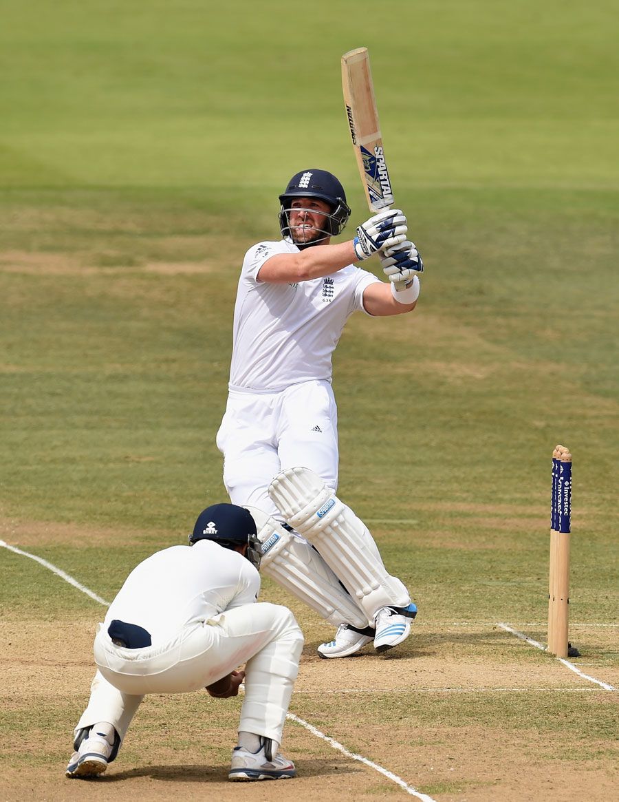 Matt Prior's innings began and ended in a hurry
