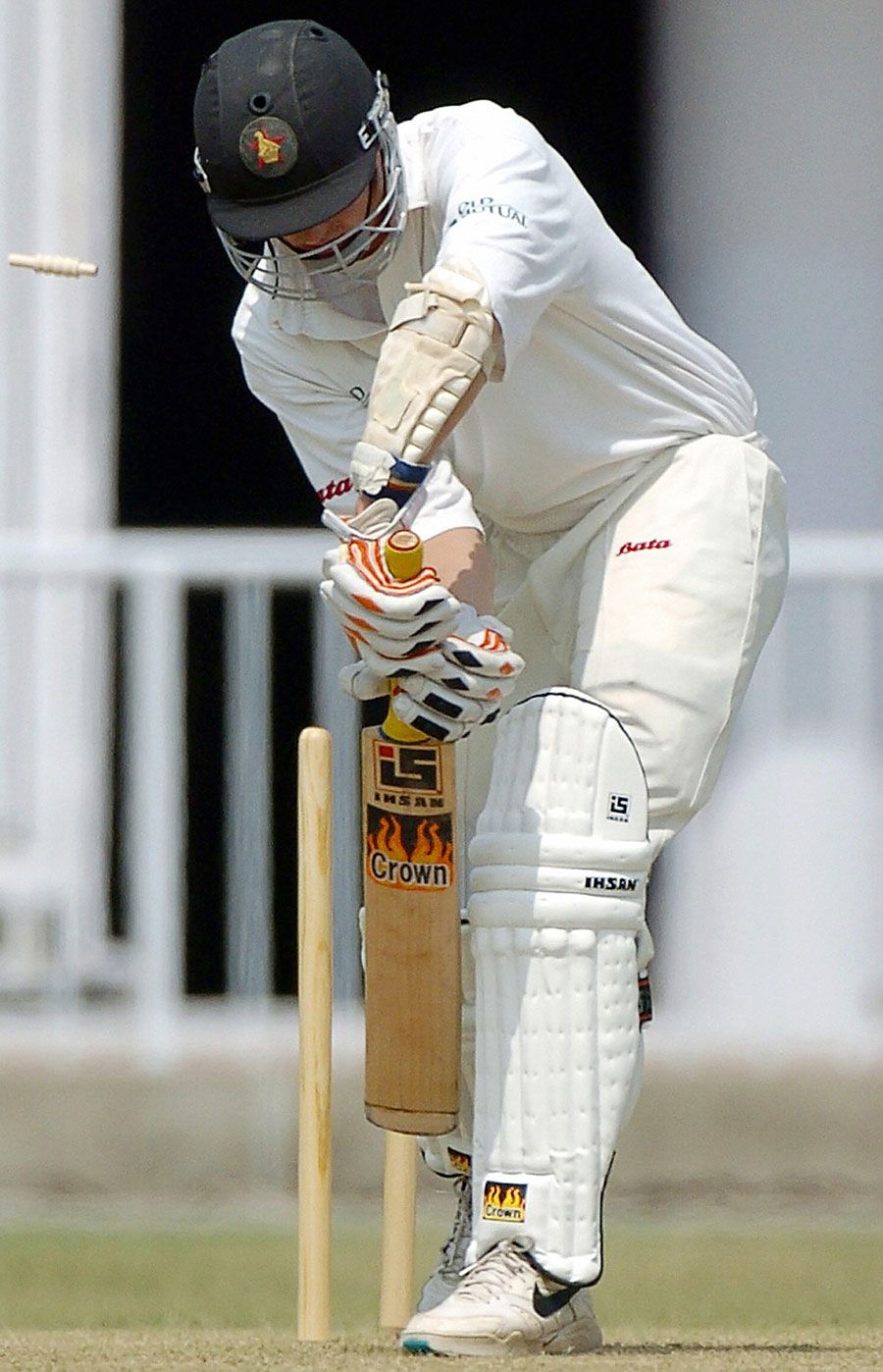 Mark Vermeulen is bowled