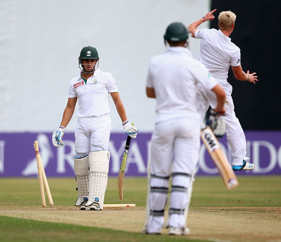 Luke Wood demolished Mathew Christensen's stumps