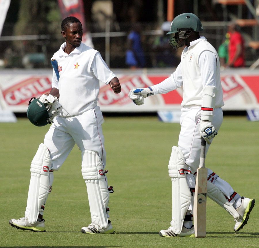 Richmond Mutumbami and John Nyumbu added 54 for the eighth wicket