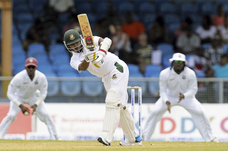 Shamsur Rahman plays through the leg side