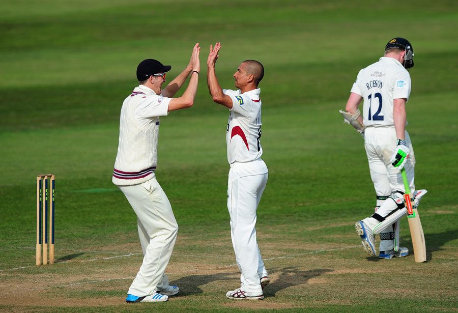 Alfonso Thomas removed Sam Robson in his second over