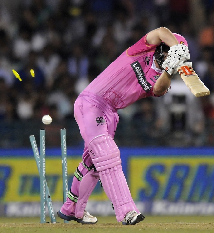 Daniel Flynn was bowled first ball