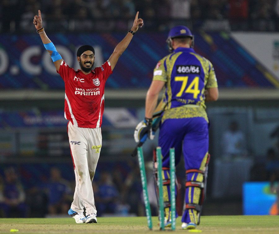 Anureet Singh took 3 for 12, his personal best