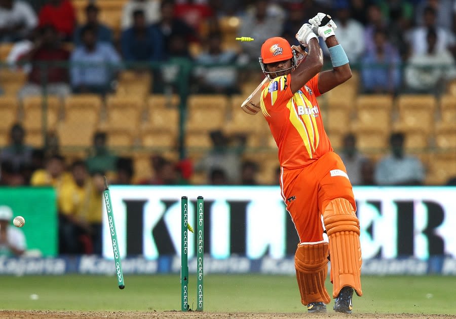 Mohammad Saeed loses his off stump