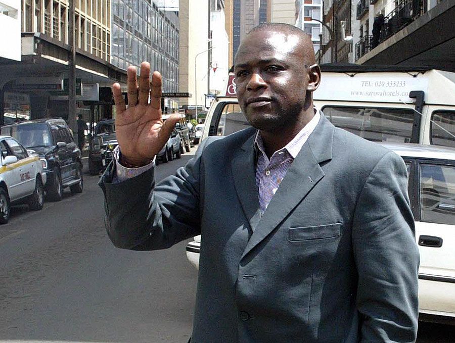 Maurice Odumbe arrives for his hearing at a Nairobi hotel