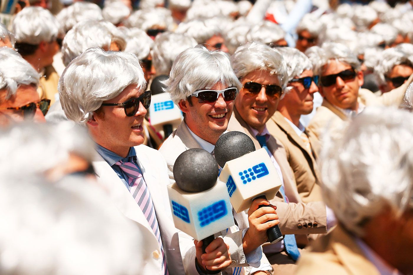 Richie Benaud lookalikes at the SCG