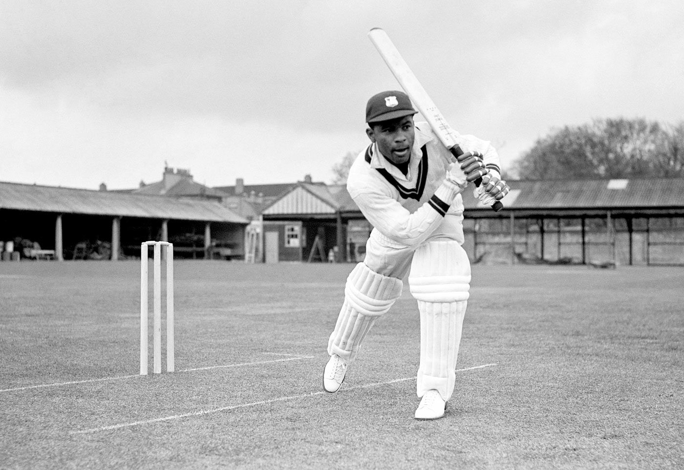 Collie Smith poses in his follow-through
