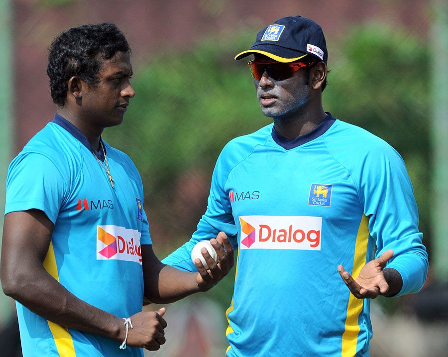 Ajantha Mendis chats with Angelo Mathews