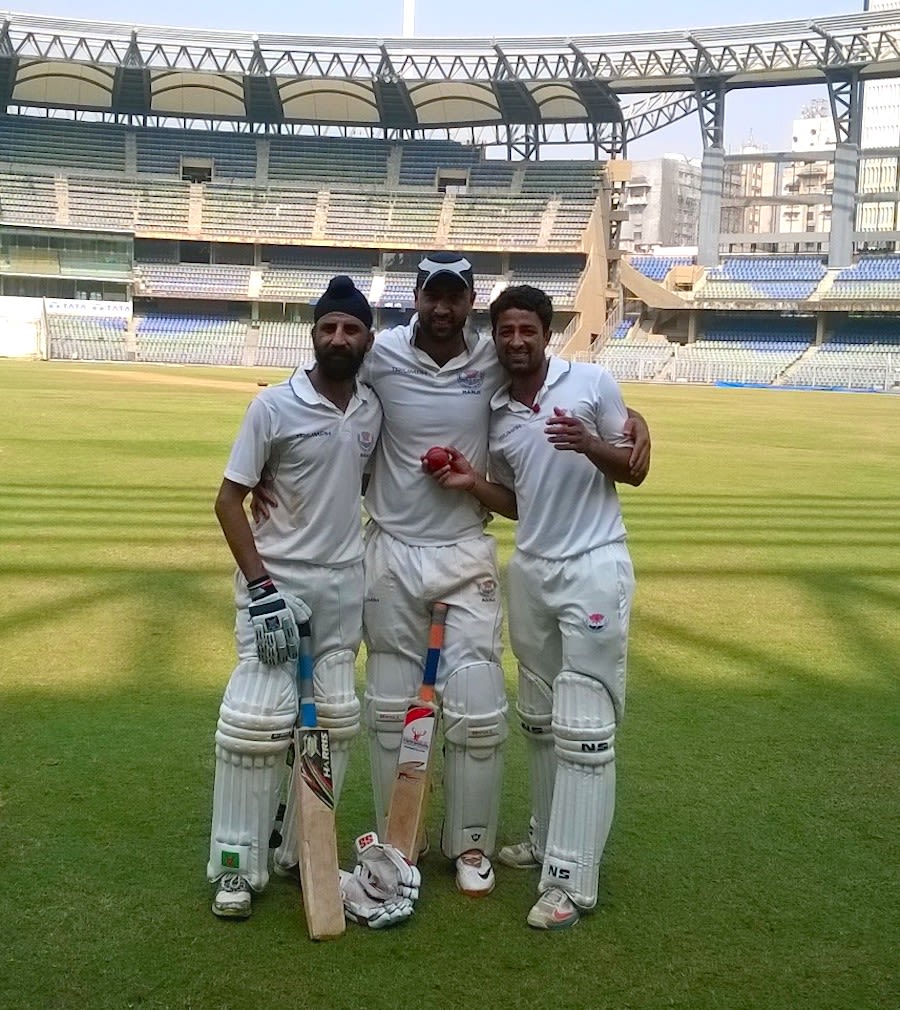 Hardeep Singh, Samiullah Beigh and Ram Dayal after the win