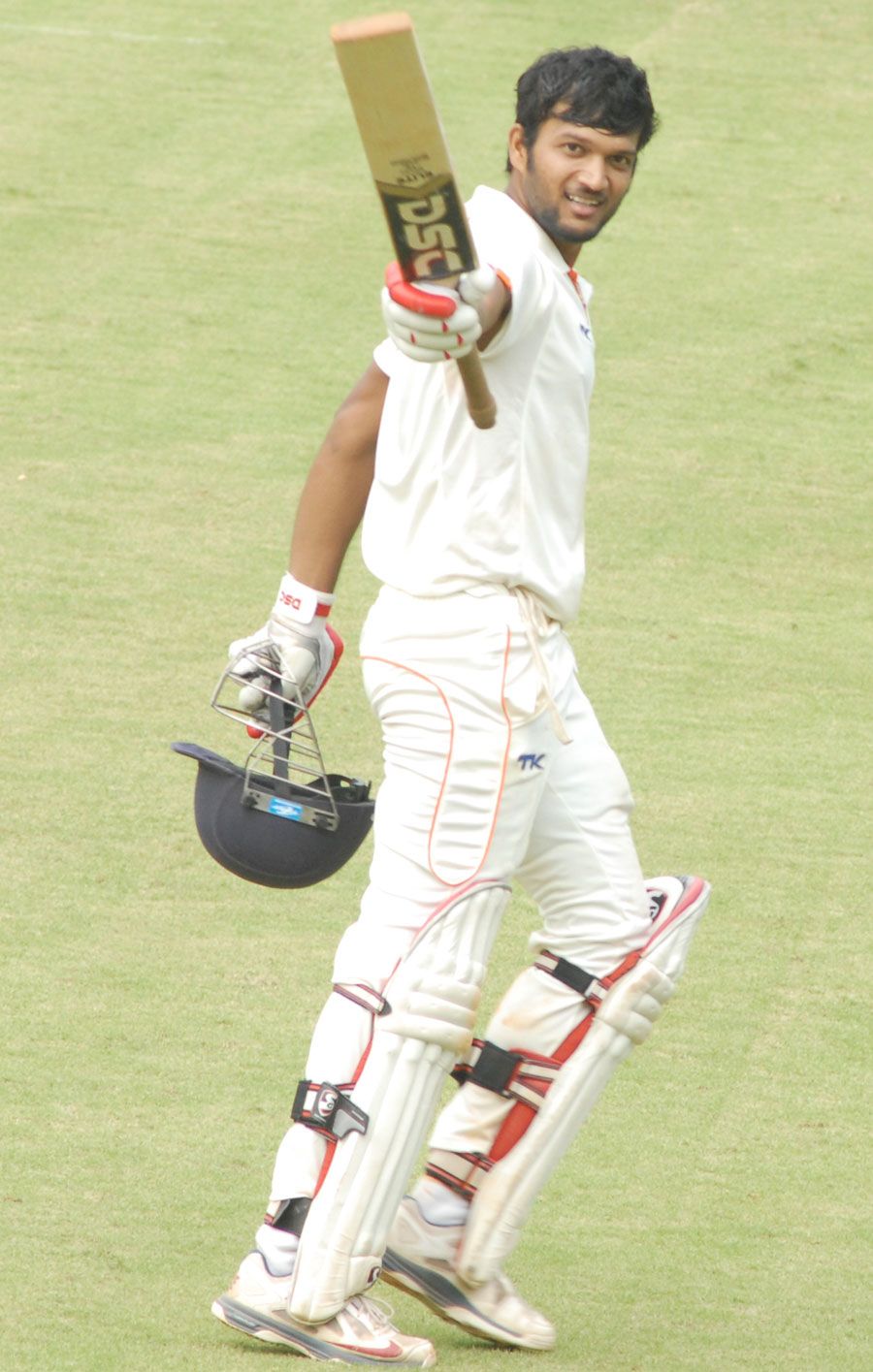 Jalaj Saxena celebrates a ton