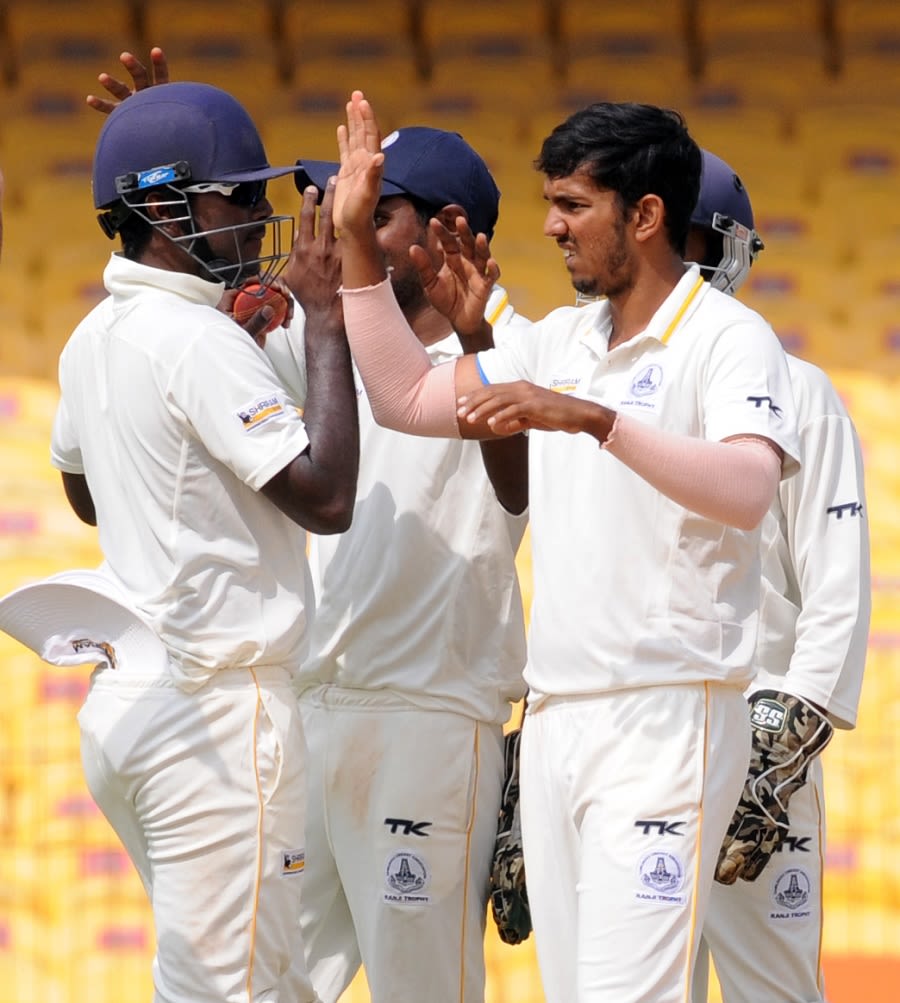 M Rangarajan took seven wickets