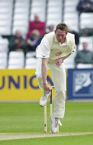 Ashley Cowan of Essex in a bowling study
