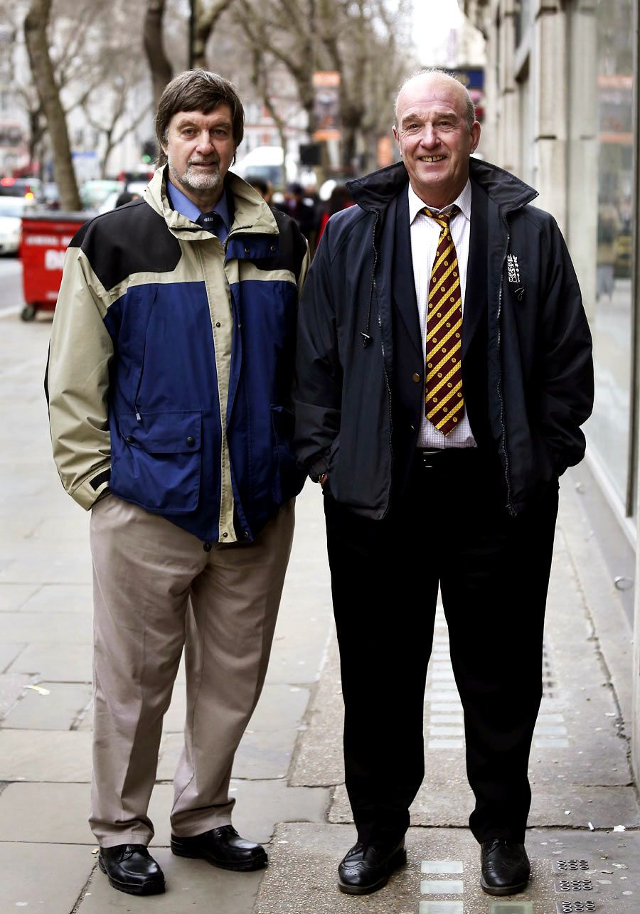 Peter Willey and George Sharp attend their employment tribunal