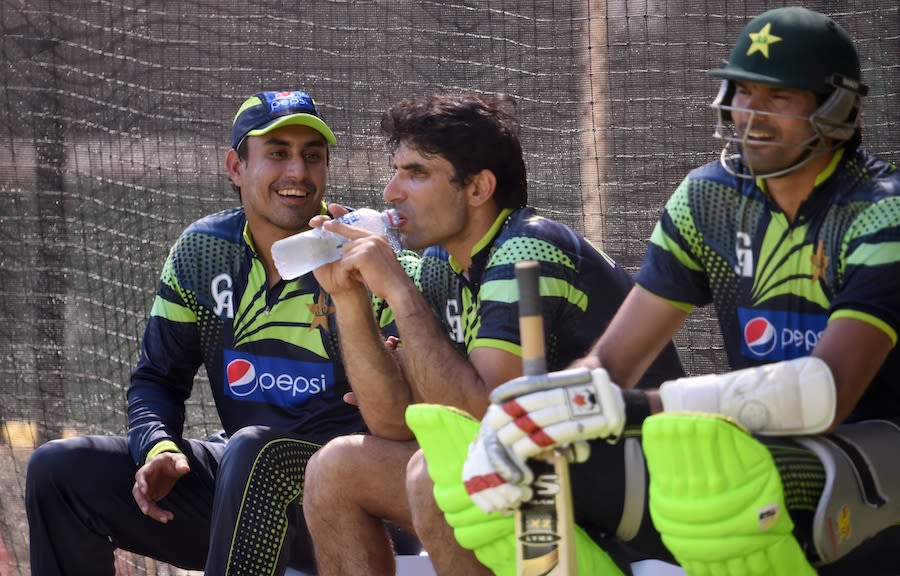 Misbah-ul-Haq cools off with Nasir Jamshed