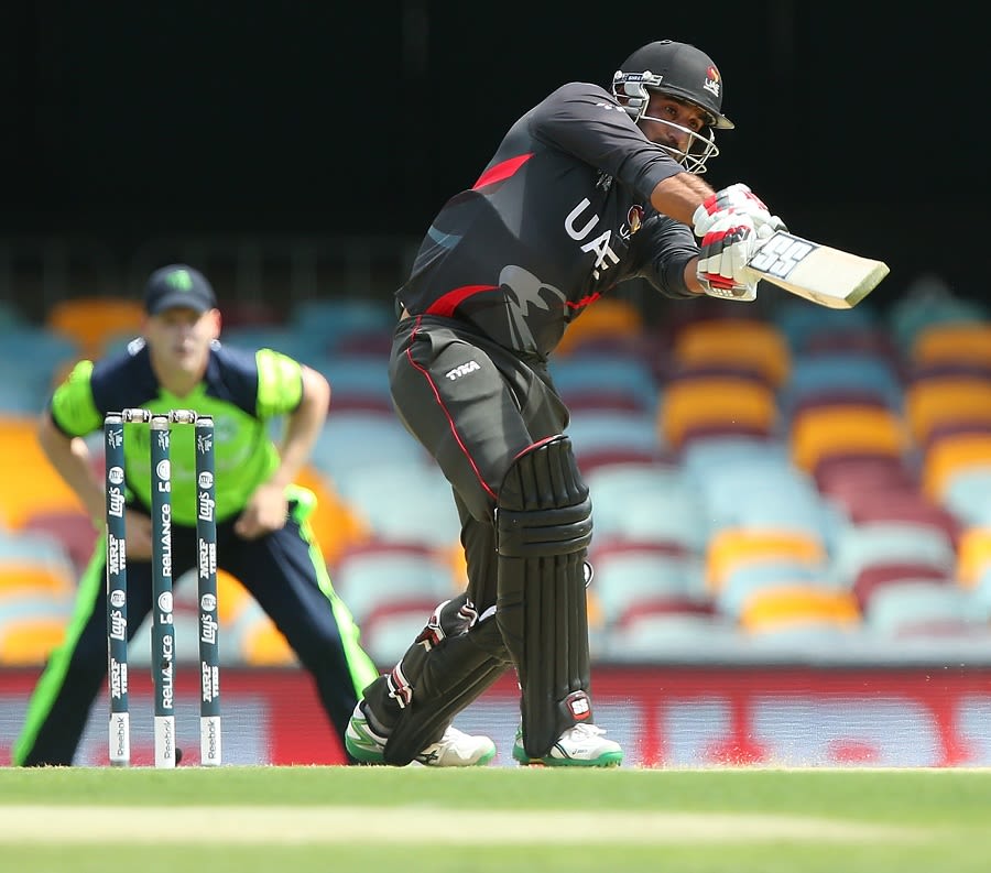 Amjad Ali flays one through the off side