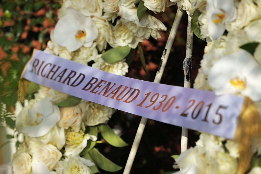 A tribute for Richie Benaud outside the SCG