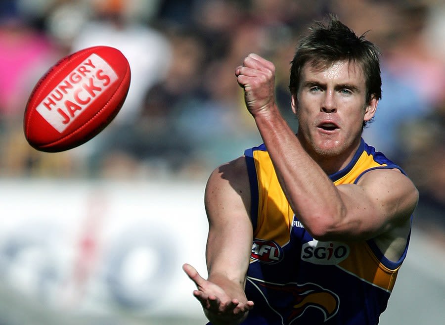 Former Western Australia rookie batsman Brett Jones during his AFL career