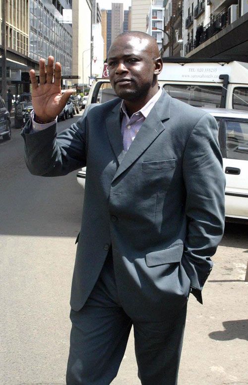 Maurice Odumbe arrives for his hearing at a Nairobi hotel