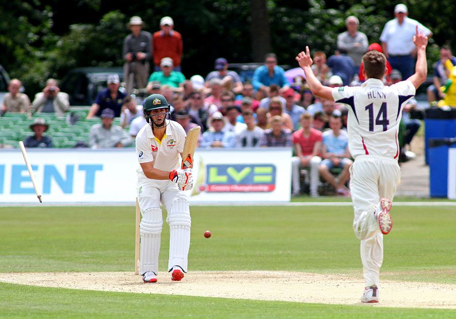 Mitchell Marsh became the fifth wicket for Matt Hunn
