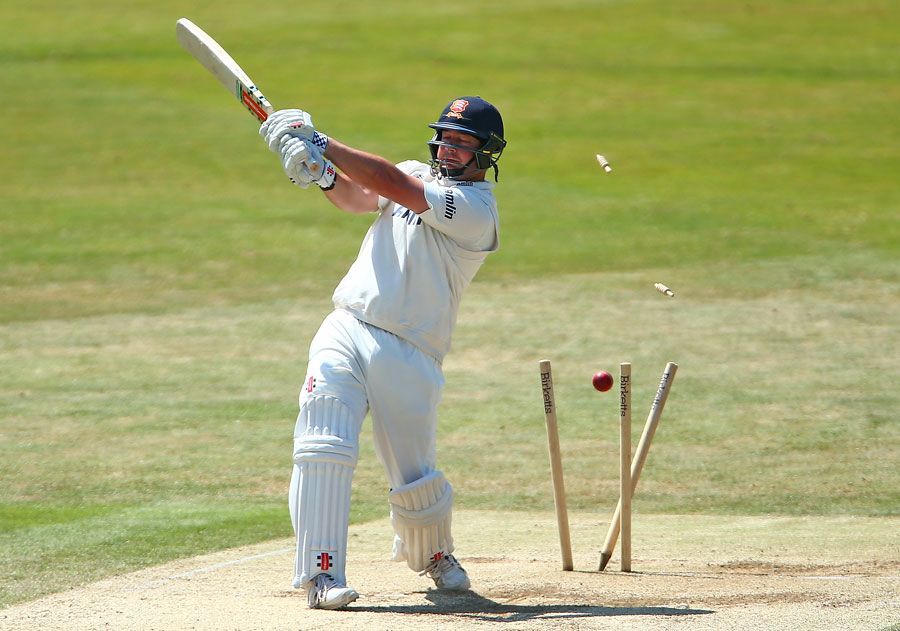 Jesse Ryder was comprehensively bowled by Mitchell Starc
