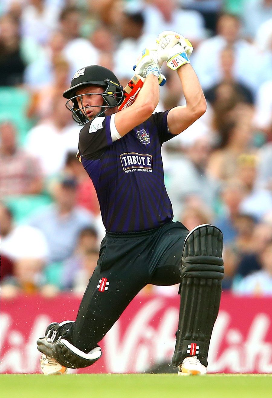 Geraint Jones swings through the off side