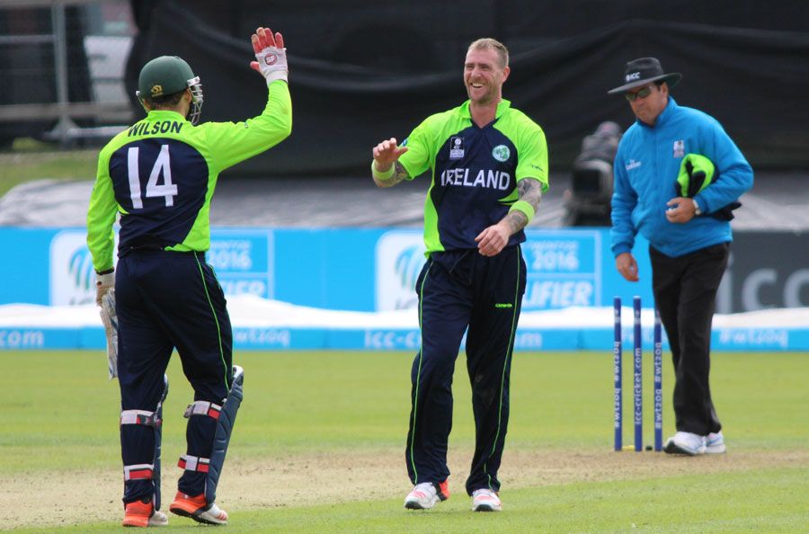 John Mooney claimed a hat-trick in the last over of the innings