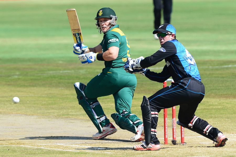 Morne van Wyk tucks the ball to the leg side