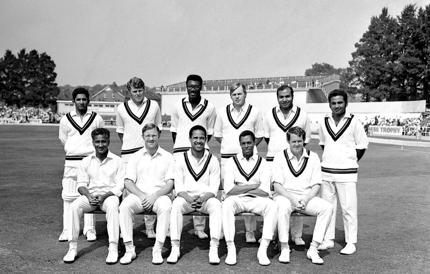 The Rest of the World XI facing an England XI at Headingley