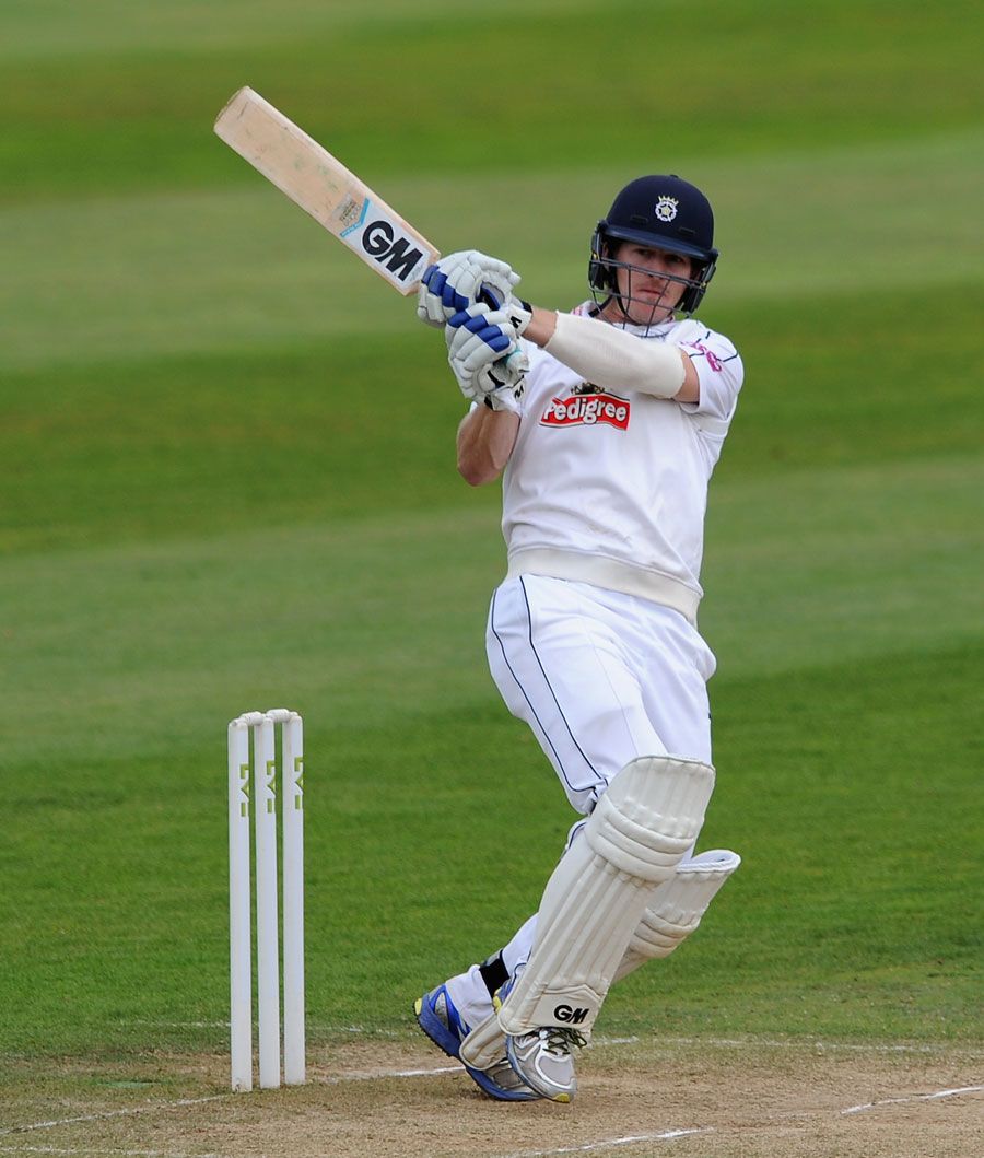 Jimmy Adams finished the day unbeaten on 117